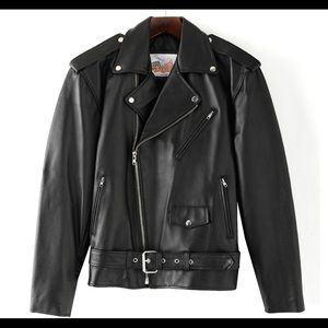 Excelled Mens’s Leather Motorcycle Jacket
